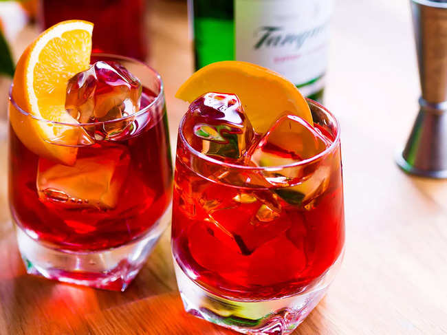 ​Negroni cocktail is made using gin, vermouth and Campari.