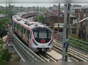 A Delhi metro train-PTI
