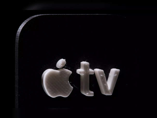 FILE PHOTO:A 3D printed Apple TV logo