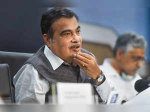 New Delhi: Union Minister for Road, Transport and Highways Nitin Gadkari address...