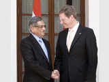 S M Krishna with his German counterpart 