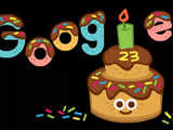 Google turns 23, celebrates birthday with cake-themed doodle