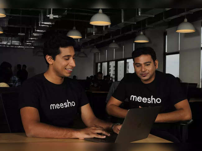 Meesho founder Vidit Aatrey and Sanjeev Barnwal.