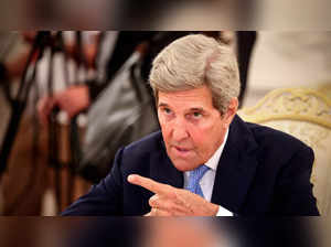 U.S. climate envoy Kerry gestures during a meeting in Moscow Reuters