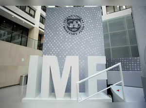 FILE PHOTO: International Monetary Fund logo is seen inside the headquarters at the end of the IMF/World Bank annual meetings