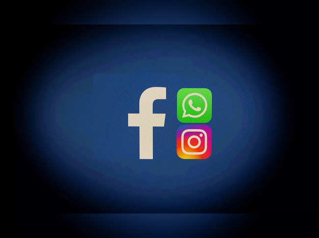 Facebook, Whatsapp and Instagram logos