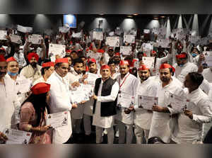 Uttar Pradesh, Sep 14 (ANI): Samajwadi Party (SP) National President Akhilesh Ya...