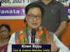 'What's happening in Bengal can't be compared with other incidents': Rijiju on Lakhimpur violence