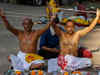 Devotees perform 'pind dan' on the last day of Pitru Paksha in Varanasi