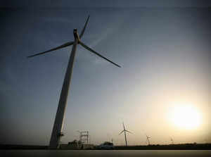 Windmill turbines -Reuters