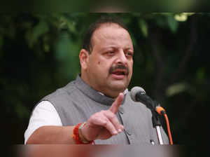Jammu: Former MLA Devender Singh Rana addresses his supporters before resigning ...