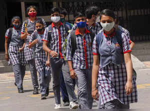 Noida: Students at a school a--pti