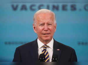 U.S. President Joe Biden delivers update on the coronavirus disease (COVID-19) response at the White House in Washington