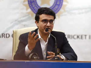 Indian cricket board president Sourav Ganguly