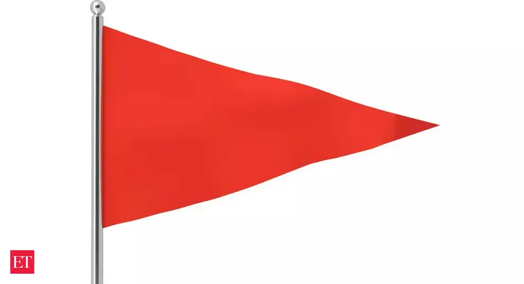 Yellow and red flag image