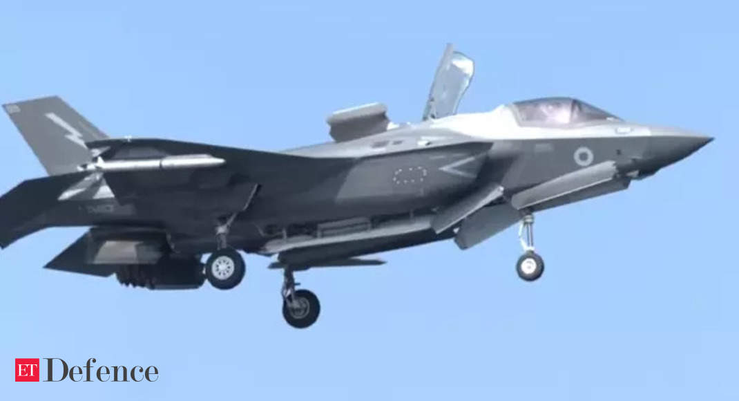 India-UK joint exercise: F-35B fifth generation fighter aircraft takes off in Arabian Sea near Mumbai thumbnail