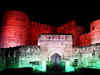 Agra Fort lit up in tricolour to mark 100 crore vaccination