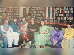 Aroosa Alam with Sonia Gandhi