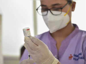 Bengaluru: A health worker prepares to administer a dose of the 'Covaxin' vaccin...