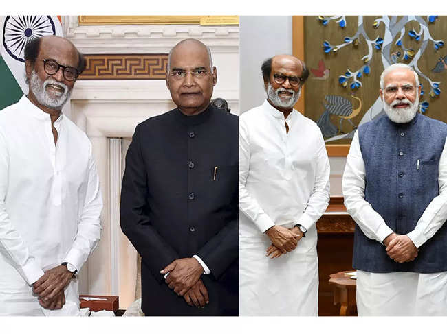 Rajinikanth was thrilled to "meet and greet" President Kovind and PM Modi.