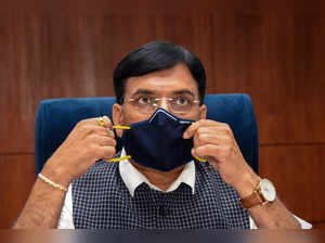 New Delhi: Union Minister of Health and Family Welfare Mansukh Mandaviya during ...