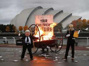 Ocean Rebellion activists protest in Glasgow