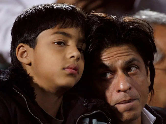 Aryan Khan with SRK