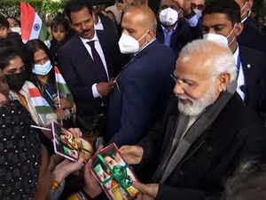 Joyous Indian diaspora greets PM Modi in Italy