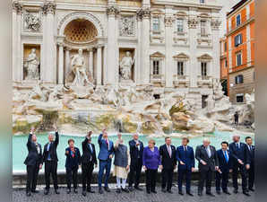 PM Narendra Modi with other G-20 leaders -PTI