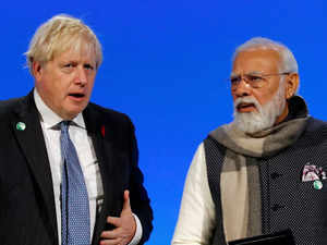 Boris Johnson hails Narendra Modi's net zero climate commitment