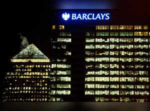 FILE PHOTO: The Barclays headquarters is seen in the Canary Wharf business district of London