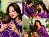 Nusrat Jahan's Diwali treat: Twinning with baby Yishaan in purple
