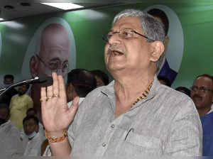 Patna: Janata Dal (United) National President Lalan Singh addresses to party wok...