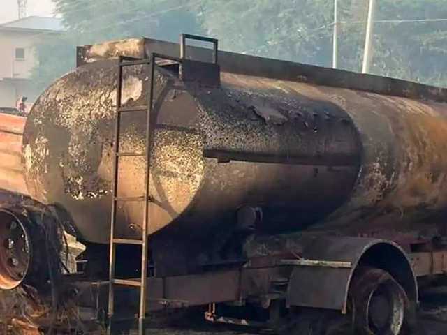 ​Tanker collided with truck