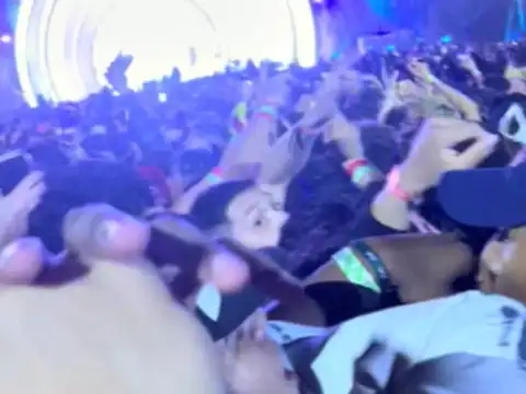 ​Crowd pushed forward