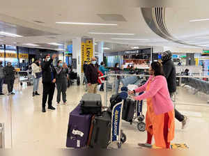 New Jersey: Indian travellers arrive at Newark Liberty International Airport via...