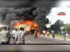 At least 6 people burnt to death as bus catches fire after colliding with tanker in Rajasthan