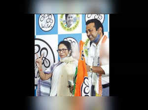 Tennis legend Leander Paes joined TMC in Goa on Friday