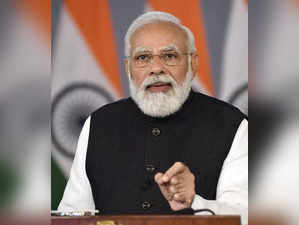 New Delhi: Prime Minister Narendra Modi addresses at the launch of the RBI Retai...