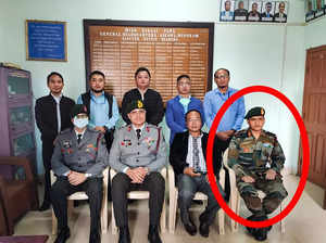 **EDS: SOCIAL MEDIA PHOTO**New Delhi: In this photo is seen Colonel Tripathi (Se...