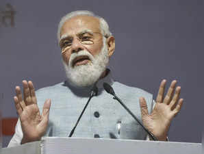 New Delhi: Prime Minister Narendra Modi  addresses during the Audit Diwas functi...