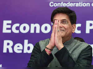 Union Minister for Commerce and Industries Piyush Goyal at the CII Gl...