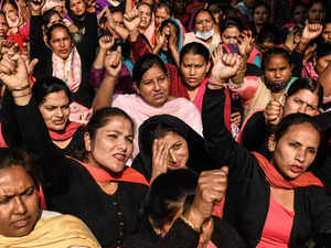 women protest india - afp
