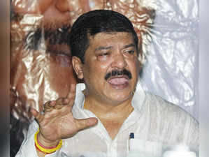 Tripura: BJP MLA Sudip Roy Barman addresses at a press conference ahead of the T...