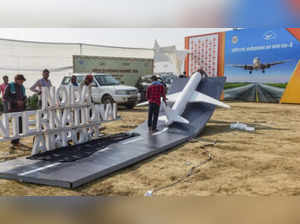 Photos: PM Modi lays foundation stone of Noida International Airport