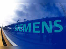 Siemens logo is shown on a new Siemens Charger locomotive in California