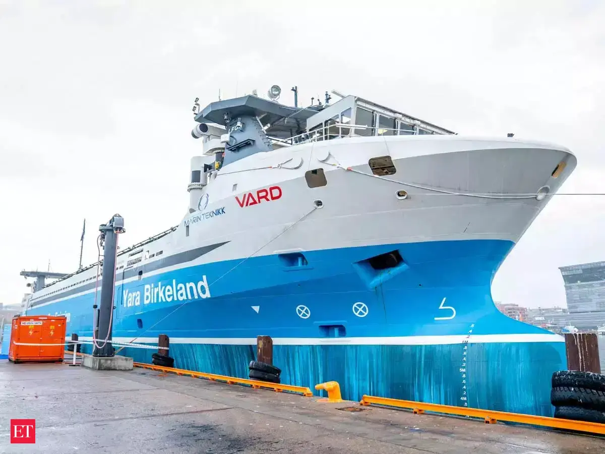 World's first electric autonomous cargo ship 'Yara' launched in Norway ...