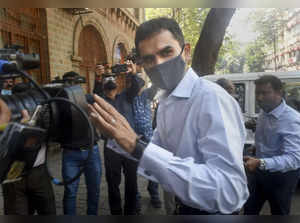 Mumbai: Zonal Director of NCB Mumbai Sameer Wankhede arrives at NCB office, in M...