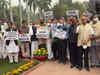Opposition parties stage protest in Parliament complex against suspension of 12 Rajya Sabha MPs
