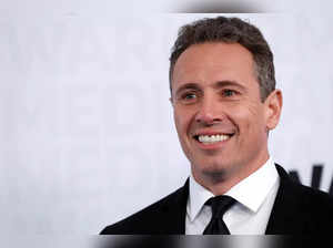 CNN anchor Chris Cuomo poses as he arrives at the WarnerMedia Upfront event in New York
